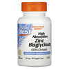 High Absorption Zinc Bisglycinate, 100% Chelated, 50 mg, 90 Veggie Caps