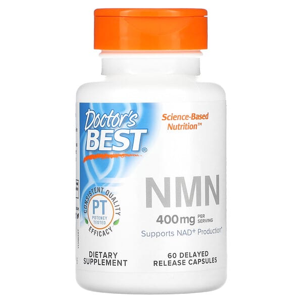 Doctor's Best, NMN, 200 mg, 60 Delayed Release Capsules