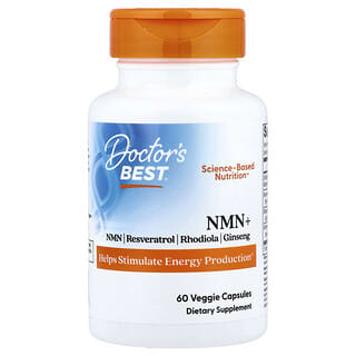 Doctor's Best, NMN（ニコチンアミドモノヌクレオチド）＋、ベジカプセル60粒