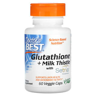 Doctor's Best, Glutathione + Milk Thistle , 60 Veggie Caps