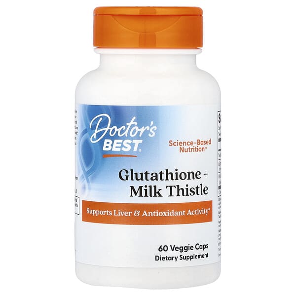 Glutathione + Milk Thistle, 60 Veggie Caps
