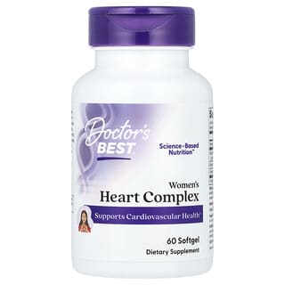 Doctor's Best, Complexe cardiaque pour femmes, 60 capsules à enveloppe molle