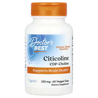 Doctor's Best, Citicoline, 250 mg, 60 Veggie Caps