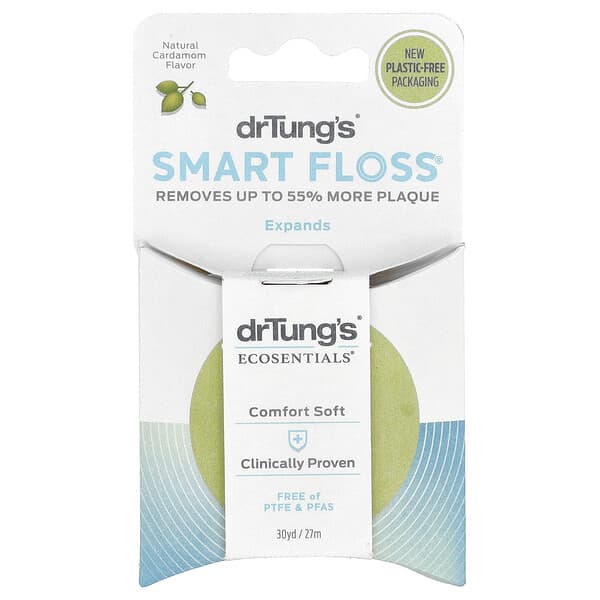 Dr. Tung's, الخيط الذكي ، نكهة الهال الطبيعي ، 30 ياردة (27 م)