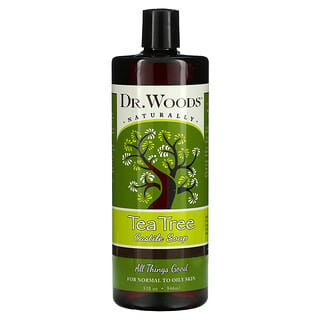 Dr. Woods, 全正茶树卡斯蒂利亚液体皂（给正常，干燥以及油性肌肤），32盎司（946毫升）