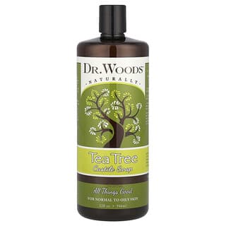 Dr. Woods, Sabonete castelhano da Árvore do chá, 32 fl oz (946 ml)