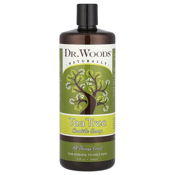 Dr. Woods, Tea Tree Castile Soap, 32 fl oz (946 ml)