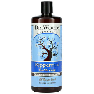 Dr. Woods, 薄荷卡斯蒂利亚肥皂，含公平贸易乳木果油，32 液量盎司（946 毫升）