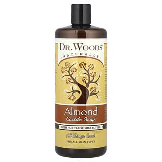 Dr. Woods, Almond Castile Soap with Fair Trade Shea Butter, 32 fl oz (946 ml)