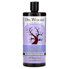 Dr. Woods‏, סבון לבנדר מוצק על בסיס שמן זית עם חמאת שיאה מסחר הוגן, 946 מ"ל (32 אונקיות נוזל)