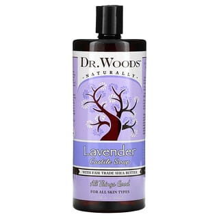 Dr. Woods, 薰衣花草卡斯提亞皁，含公平貿易乳木果油，32 液量盎司（946 毫升）