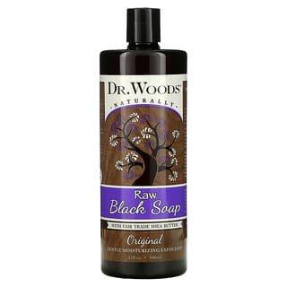 Dr. Woods, Raw Black Soap with Fair Trade Shea Butter, Original, 32 fl oz (946 ml)