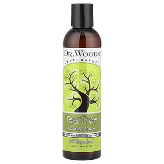 Dr. Woods, Tea Tree Castile mýdlo s fair trade bambuckým máslem, 8 fl oz (236 ml)