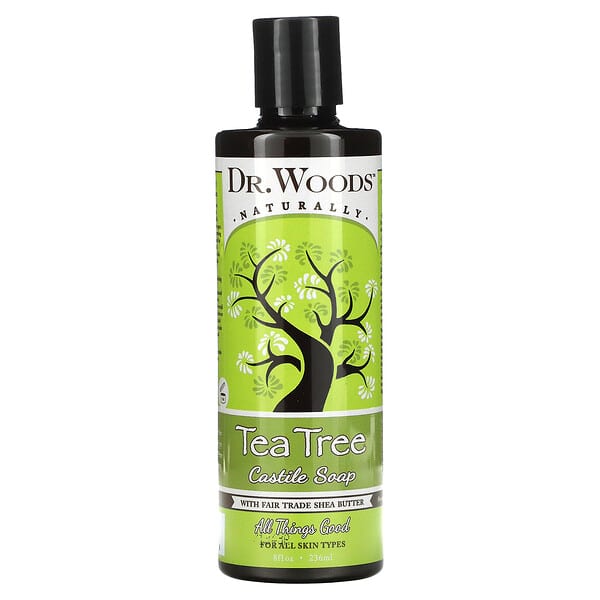 Dr. Woods, Teebaum kastilische Seife mit fair gehandelter Sheabutter, 8 fl oz (236 ml)