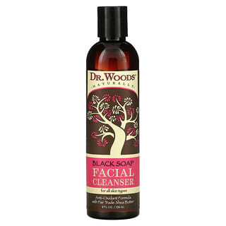 Dr. Woods, Facial Cleanser, Black Soap, 8 fl oz (236 ml)