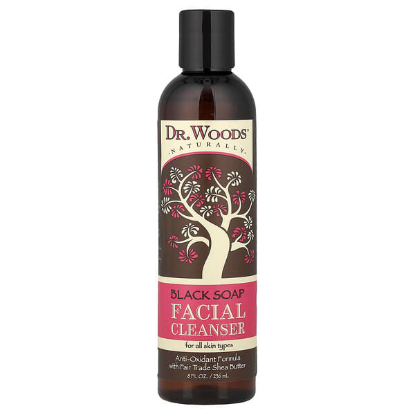 Dr. Woods, 블랙 비누 페이셜 클렌저, 모든 피부용, 236ml(8fl oz)