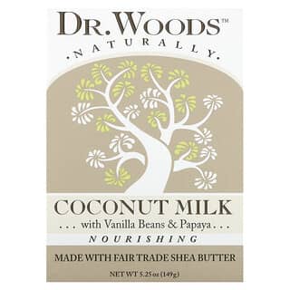Dr. Woods, 块皂，椰奶，5.25 盎司（149 克）