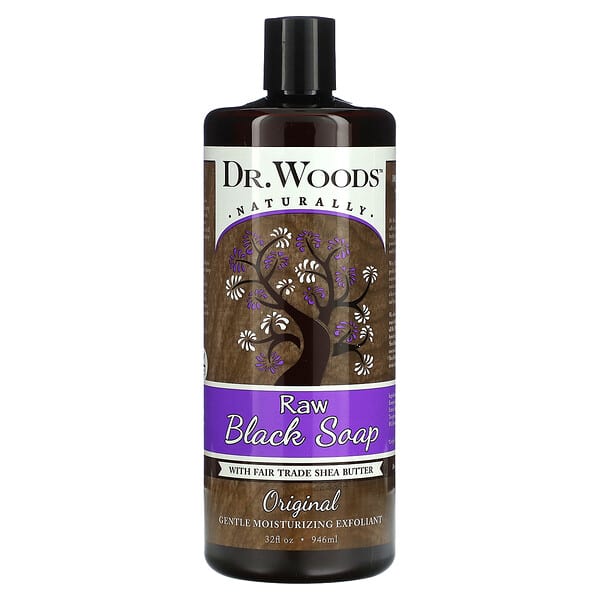 Dr. Woods, 未加工ブラックソープ、オリジナル、946ml（32液量オンス）