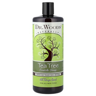 Dr. Woods, Sabonete de Melaleuca com Manteiga de Karité de Comércio Justo, Para Todos os Tipos de Pele, 946 ml (32 fl oz)