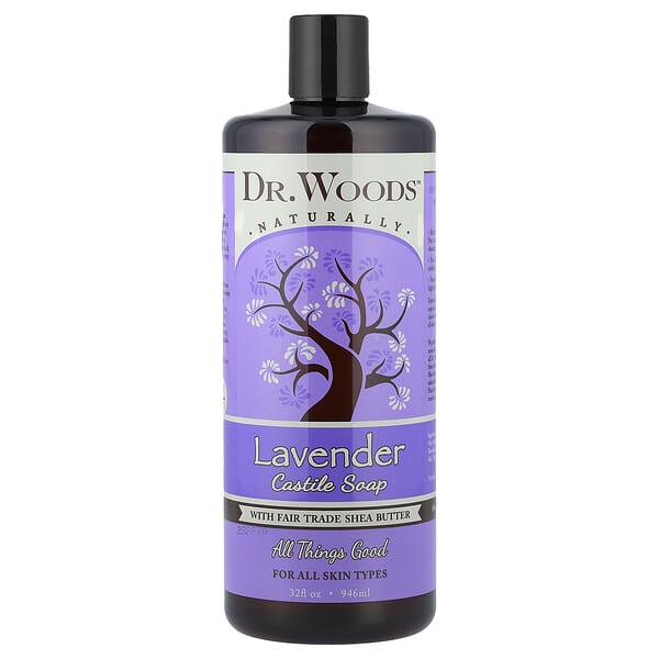 Dr. Woods, 라벤더 카스티야 비누, 공정 무역 시어버터 함유, 946ml(32fl oz)