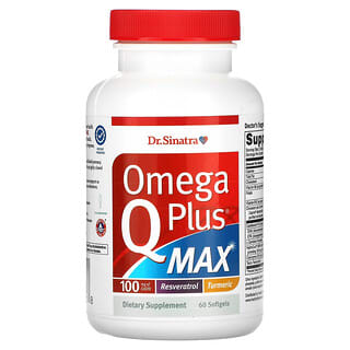 Dr. Sinatra, Omega Q Plus MAX, 60 Softgels