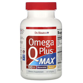 Dr. Sinatra, Omega Q Plus MAX, 100 mg, 60 Softgels