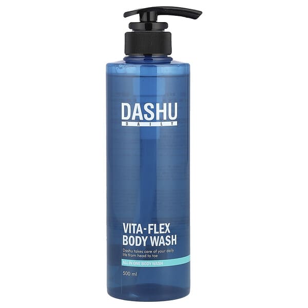 Dashu, 데일리, Vita-Flex 바디 워시, 올인원 바디 워시, 500ml