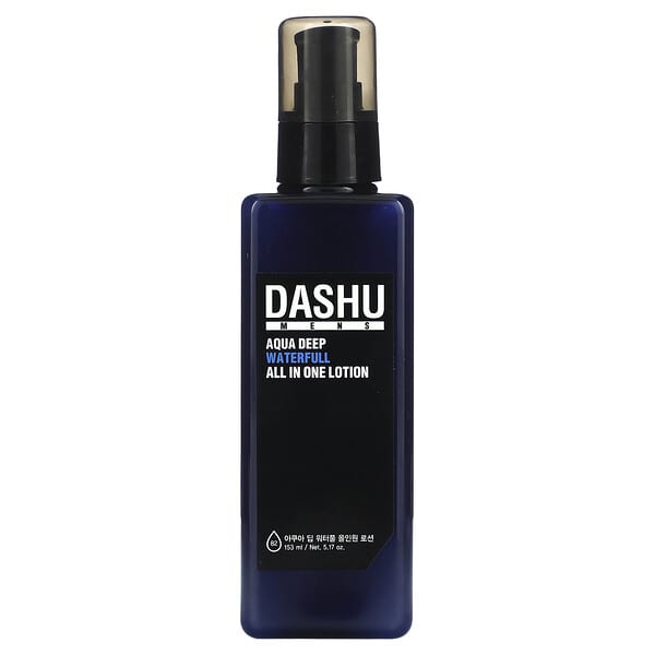 Dashu, 男性用、アクアディープ ウォーターフル オールインワン ローション、153ml（5.17液量オンス）