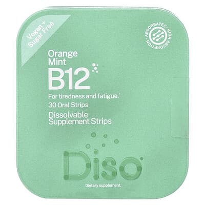 Diso, B12, Orange Mint, 30 Oral Strips