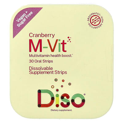 Diso, M-Vit, Cranberry, 30 Oral Strips