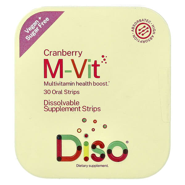 M-Vit, Cranberry, 30 Oral Strips