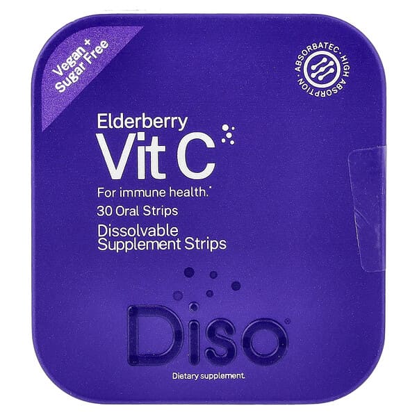 Vit C, Elderberry, 30 Oral Strips