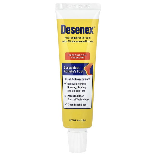 Desenex, 2% 미코나졸 나이트레이트가 함유된 항진균 풋 크림, 클린 프레시, 28g(1oz)