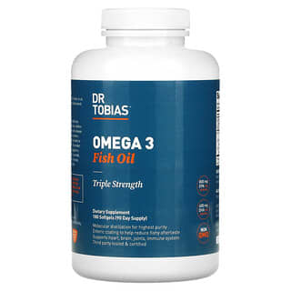 Dr. Tobias, Omega 3 Fish Oil, Triple Strength, 180 Softgels