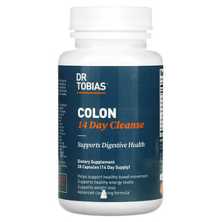 Dr. Tobias, Limpieza de colon, 14 días, 28 cápsulas