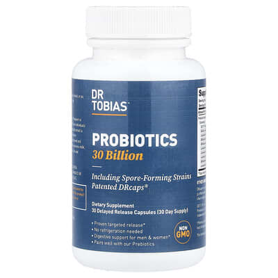Dr. Tobias, Probiotics 30 Billion, 30 Extended-Release Capsules