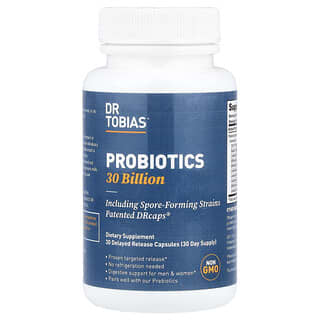 Dr. Tobias, Probiotics, 30 Billion, 30 Delayed Release Capsules