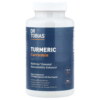 Dr. Tobias, Curcumina de cúrcuma, 120 cápsulas vegetales