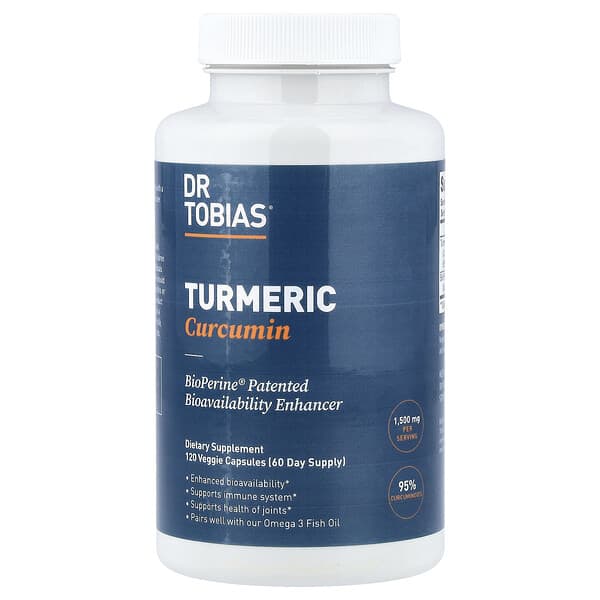 Dr. Tobias, 薑黃素，120 粒素食膠囊