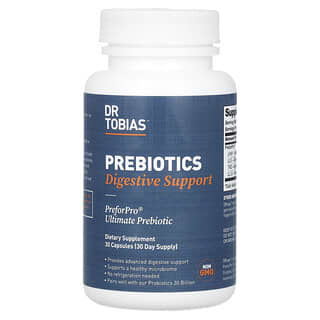 Dr. Tobias, Prebióticos, Auxílio Digestivo, 30 Cápsulas