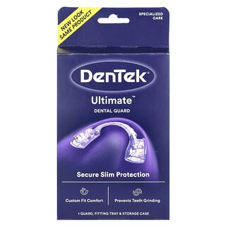 DenTek, Ultimate Dental Guard, design ultra leggero/sottile, 1 protezione + 1 custodia + 1 vassoio SmartFit