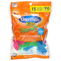 DenTek, Kids Fun Flossers, Wild Fruit, 90 Floss Picks