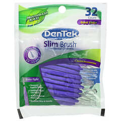 DenTek, Limpiadores interdentales Slim Brush, Extra Tight, Enjuague bucal, 32 unidades