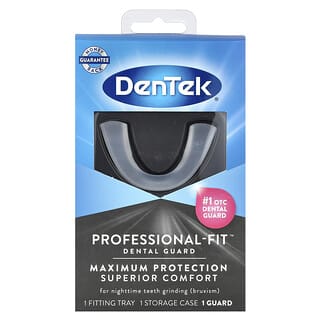 DenTek, Professional-Fit™ Dental Guard, 1 Fitting Tray + 1 Storage Case + 1 Guard