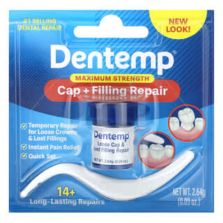Dentemp, Cap + Filling Repair, максимальная эффективность, 2,64 г (0,09 унции)