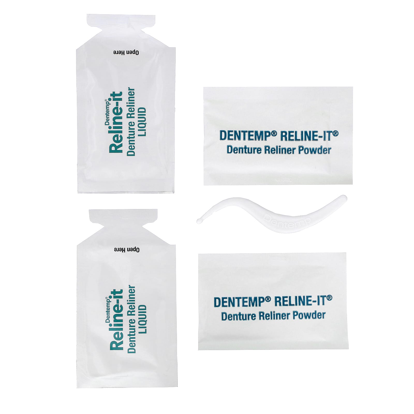 Dentemp, RelineIt, Denture Reliner, 2 Relines