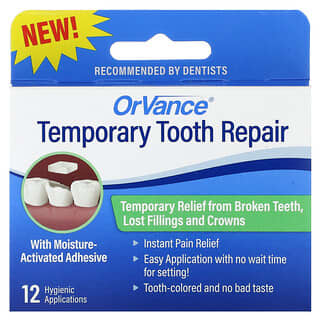 Dentemp, OrVance, Temporary Tooth Repair, 12 Applications