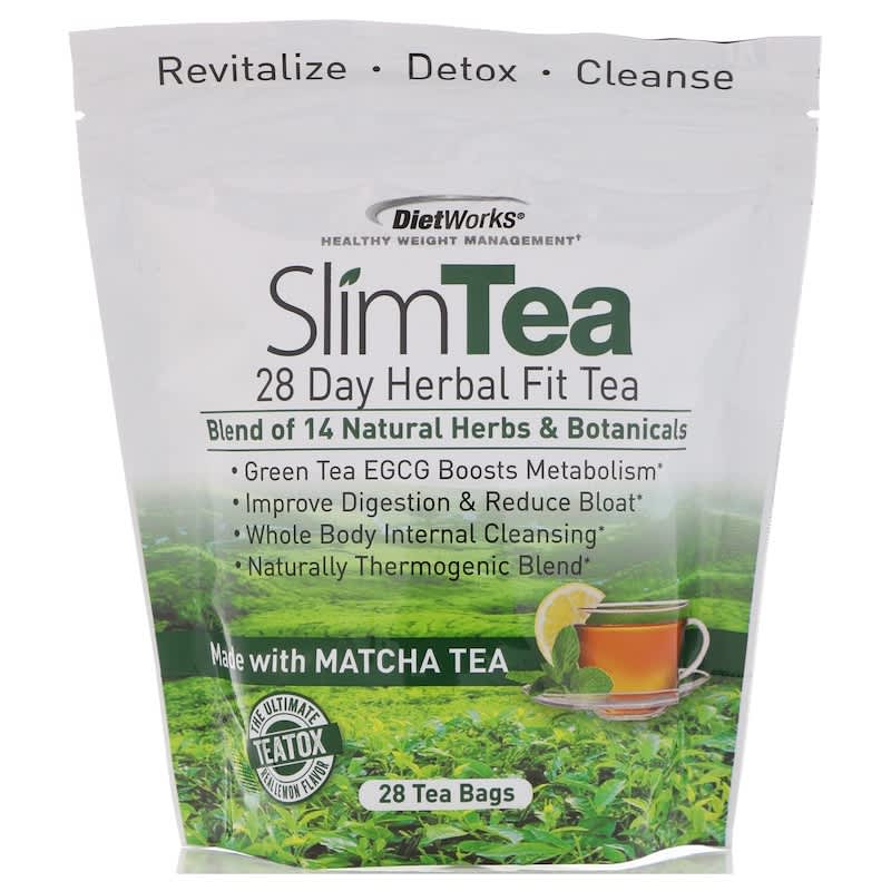 Slim Tea (chá emagrecedor), chá de ervas de 28 dias para emagrecimento,  limão, 28 saquinhos de chá