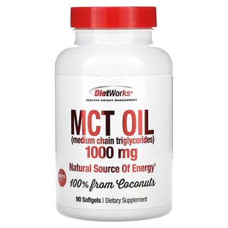 DietWorks, MCT Oil, 1,000 mg, 90 Softgels