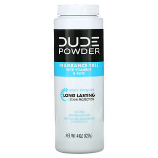 Dude Products, 爽身粉，無香，4 盎司（120 克）